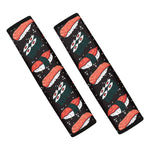 Japanese Sushi Pattern Print Car Seat Belt Covers