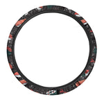 Japanese Sushi Pattern Print Car Steering Wheel Cover