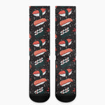 Japanese Sushi Pattern Print Crew Socks