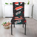 Japanese Sushi Pattern Print Dining Chair Slipcover