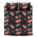 Japanese Sushi Pattern Print Duvet Cover Bedding Set