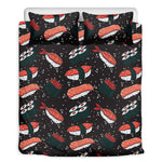 Japanese Sushi Pattern Print Duvet Cover Bedding Set