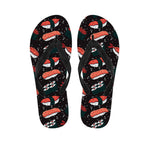 Japanese Sushi Pattern Print Flip Flops