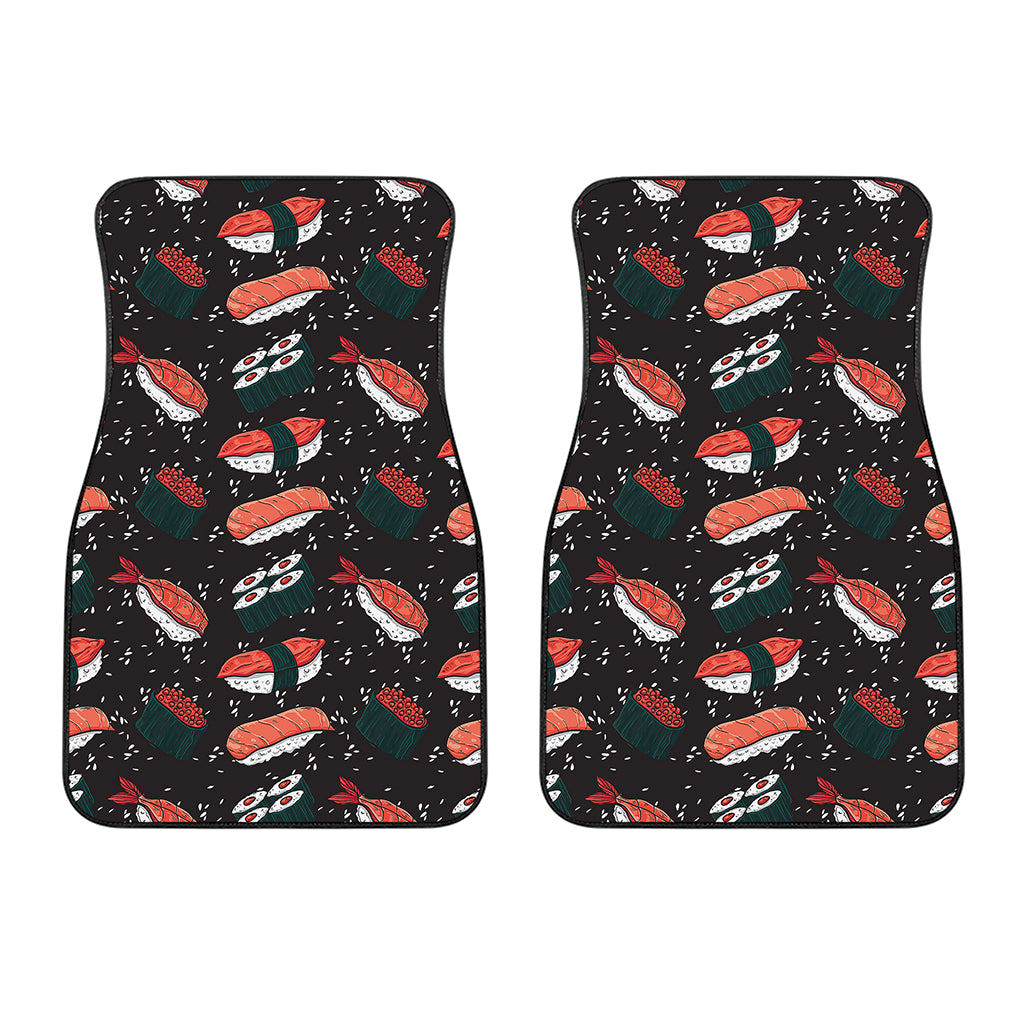 Japanese Sushi Pattern Print Front Car Floor Mats