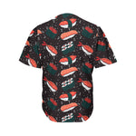 Japanese Sushi Pattern Print Men's Baseball Jersey