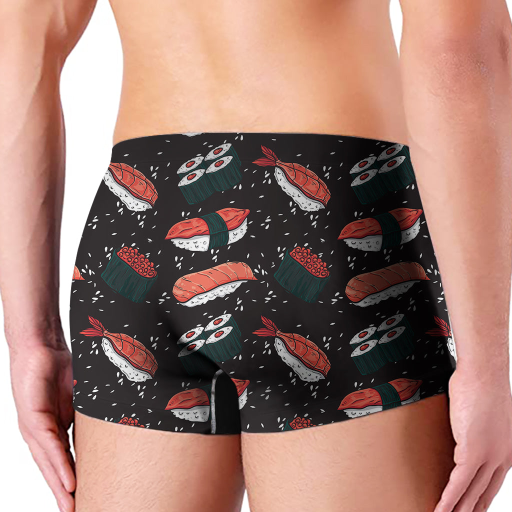Japanese Sushi Pattern Print Men's Boxer Briefs