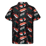 Japanese Sushi Pattern Print Men's Short Sleeve Shirt