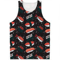 Japanese Sushi Pattern Print Men's Tank Top
