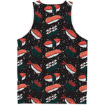Japanese Sushi Pattern Print Men's Tank Top