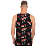Japanese Sushi Pattern Print Men's Tank Top