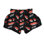 Japanese Sushi Pattern Print Muay Thai Boxing Shorts