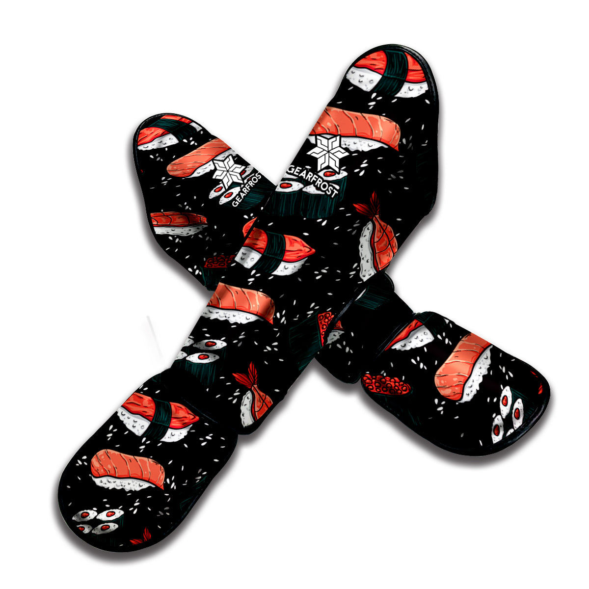Japanese Sushi Pattern Print Muay Thai Shin Guard