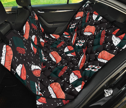 Japanese Sushi Pattern Print Pet Car Back Seat Cover