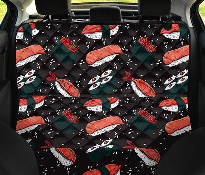 Japanese Sushi Pattern Print Pet Car Back Seat Cover