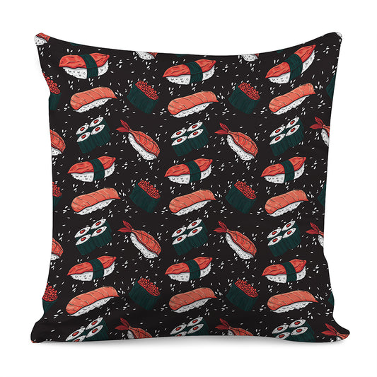 Japanese Sushi Pattern Print Pillow Cover