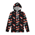 Japanese Sushi Pattern Print Pullover Hoodie