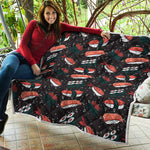 Japanese Sushi Pattern Print Quilt