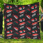 Japanese Sushi Pattern Print Quilt