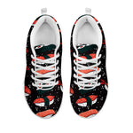 Japanese Sushi Pattern Print White Sneakers