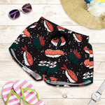 Japanese Sushi Pattern Print Women's Shorts