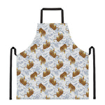 Japanese Tiger Pattern Print Apron