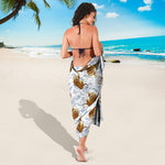 Japanese Tiger Pattern Print Beach Sarong Wrap