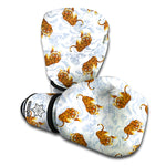 Japanese Tiger Pattern Print Boxing Gloves