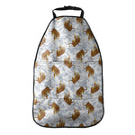 Japanese Tiger Pattern Print Car Seat Organizers