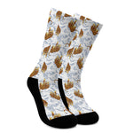 Japanese Tiger Pattern Print Crew Socks