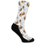 Japanese Tiger Pattern Print Crew Socks