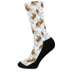 Japanese Tiger Pattern Print Crew Socks