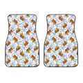 Japanese Tiger Pattern Print Front Car Floor Mats