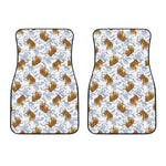 Japanese Tiger Pattern Print Front Car Floor Mats