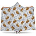 Japanese Tiger Pattern Print Hooded Blanket