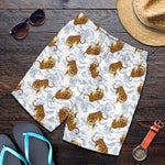 Japanese Tiger Pattern Print Men's Shorts