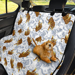 Japanese Tiger Pattern Print Pet Car Back Seat Cover