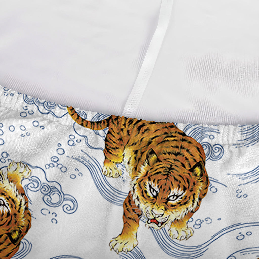 Japanese Tiger Pattern Print Sofa Cover