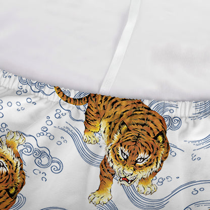 Japanese Tiger Pattern Print Sofa Cover