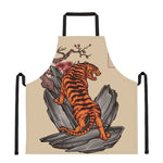 Japanese Tiger Tattoo Print Apron