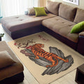 Japanese Tiger Tattoo Print Floor Mat