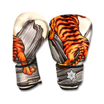 Japanese Tiger Tattoo Print Boxing Gloves