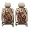 Japanese Tiger Tattoo Print Car Seat Organizers