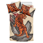 Japanese Tiger Tattoo Print Duvet Cover Bedding Set