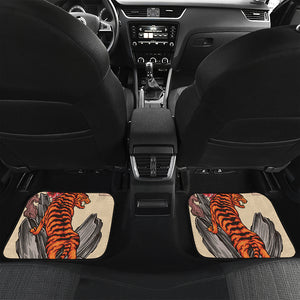 Japanese Tiger Tattoo Print Front and Back Car Floor Mats