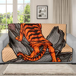 Japanese Tiger Tattoo Print Futon Protector