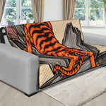 Japanese Tiger Tattoo Print Futon Protector