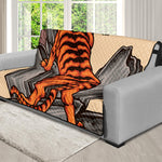 Japanese Tiger Tattoo Print Futon Protector