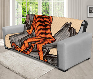 Japanese Tiger Tattoo Print Futon Protector