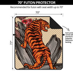 Japanese Tiger Tattoo Print Futon Protector