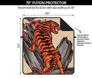 Japanese Tiger Tattoo Print Futon Protector